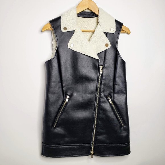 Armani Exchange Jackets & Blazers - Armani Exchange Vegan Leather Lined Vest XS